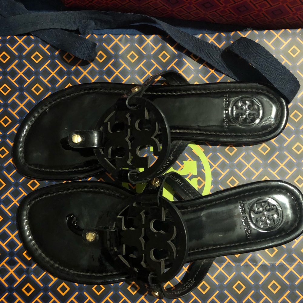 Tory Burch Miller Sandals Black